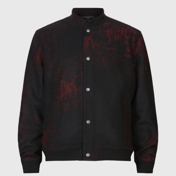 John Varvatos Jewell Baseball Jacket - Picture 1 of 11